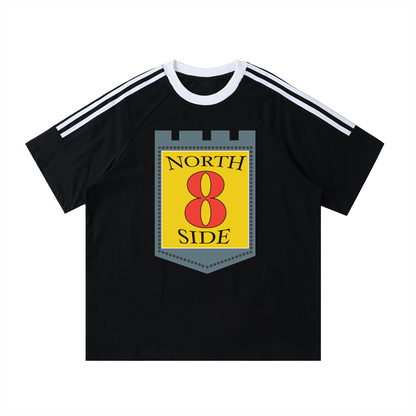NORTHSIDE TRAPSTRS (Tape Crewneck Cotton T-Shirt)