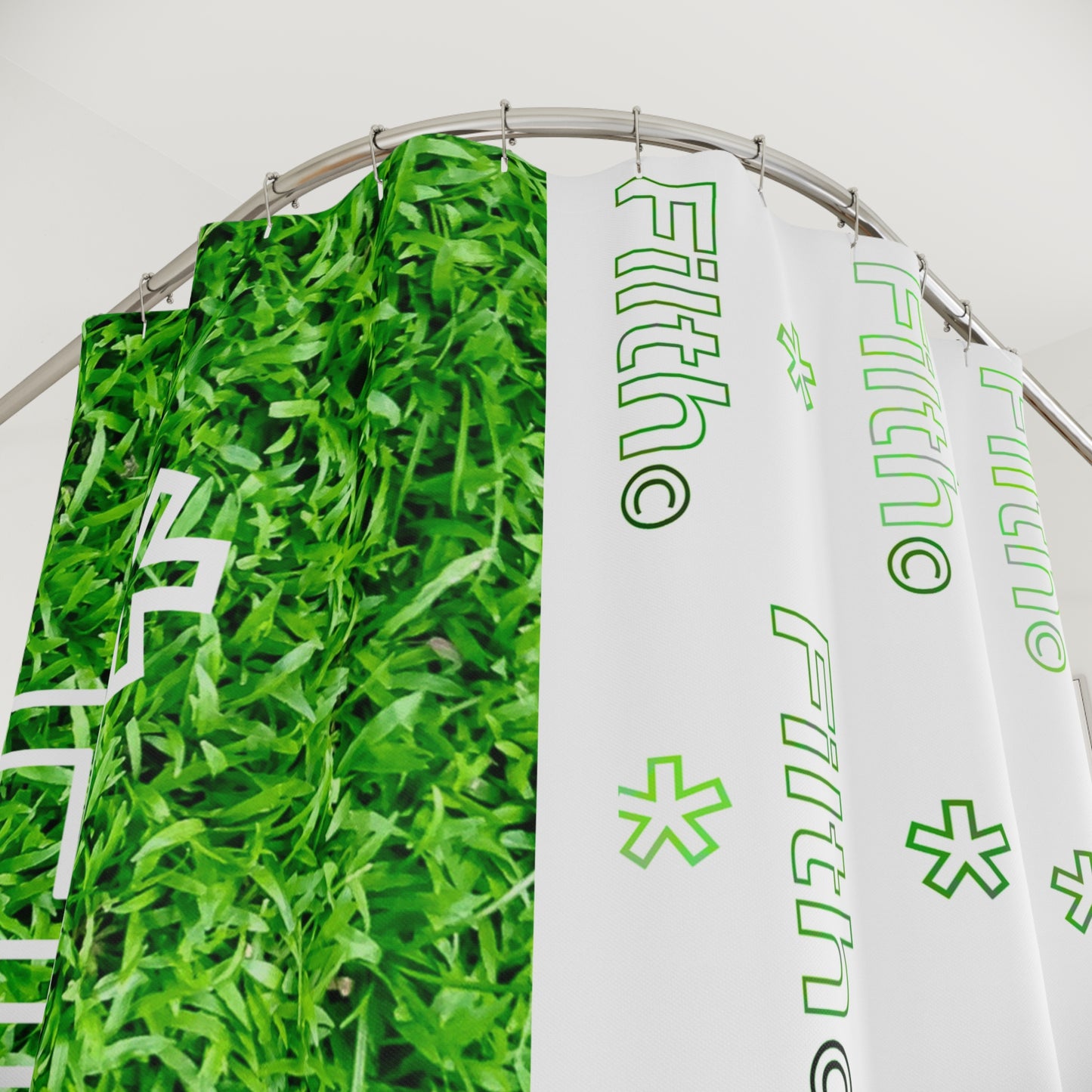 CLEAN UP NICE. FILTH (Shower Curtain)