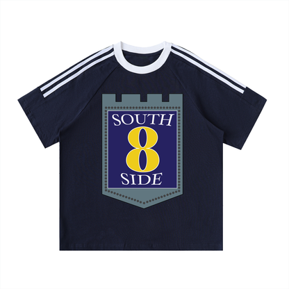 SOUTHSIDE TRAPSTRS (Tape Crewneck Cotton T-Shirt)