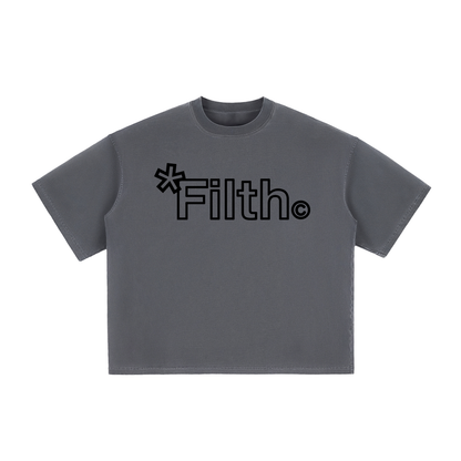 HARD WORK (Vintage Washed Boxy T-Shirt)
