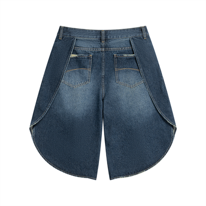 FILTH. TRIM. RELAXED. (Wide Leg Denim Shorts)