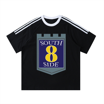 SOUTHSIDE TRAPSTRS (Tape Crewneck Cotton T-Shirt)