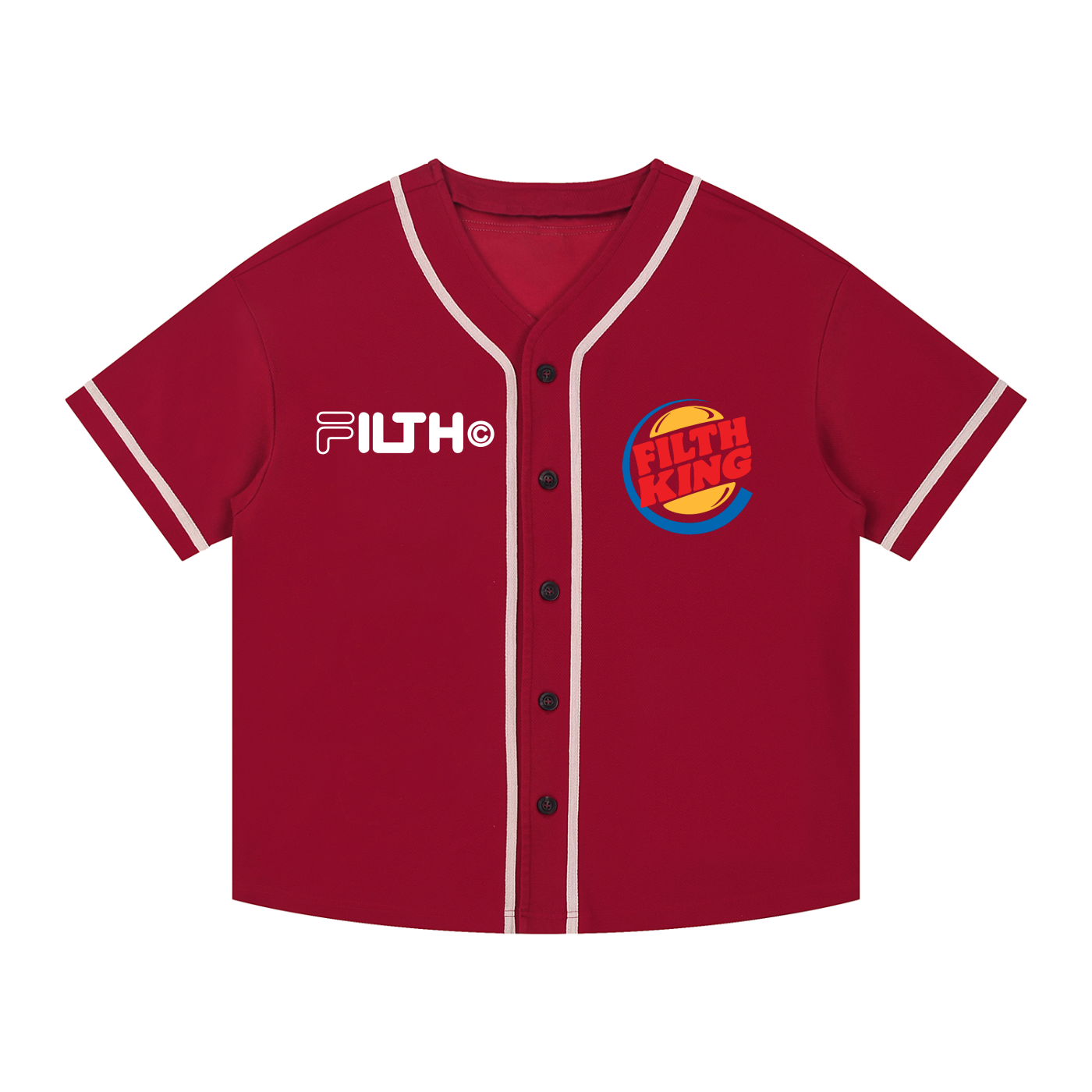 HAVE IT YOUR WAY. (Piped Button-Up Jersey)