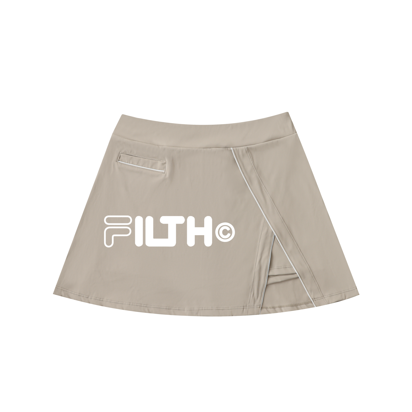 ATHLEISURE. DAYSOFF. (High-Waist Pocketed A-Line Skirt)