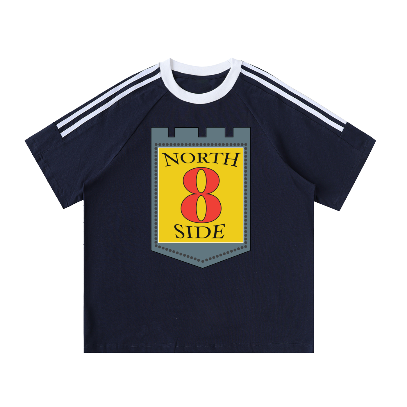 NORTHSIDE TRAPSTRS (Tape Crewneck Cotton T-Shirt)