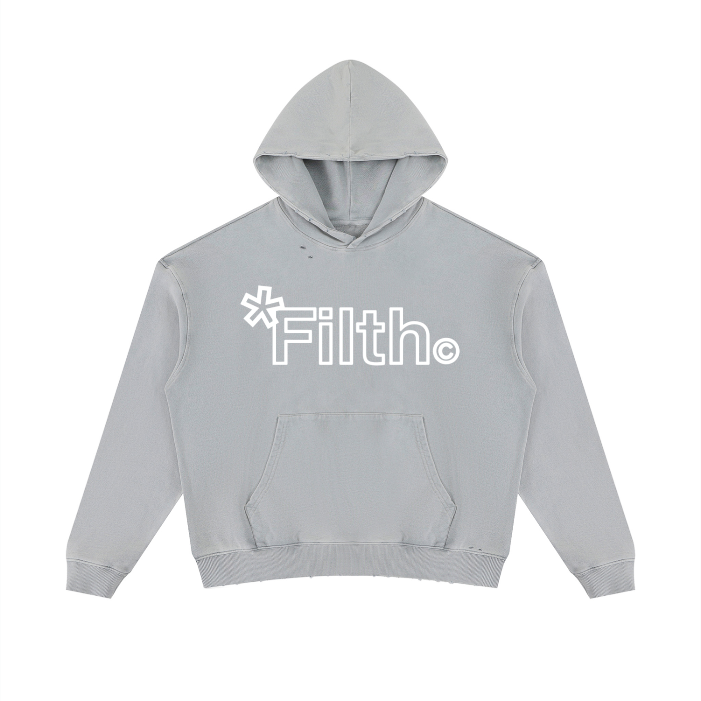 HARD WORK.  (Mineral Wash Distressed Hoodie)