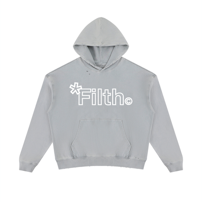 HARD WORK.  (Mineral Wash Distressed Hoodie)