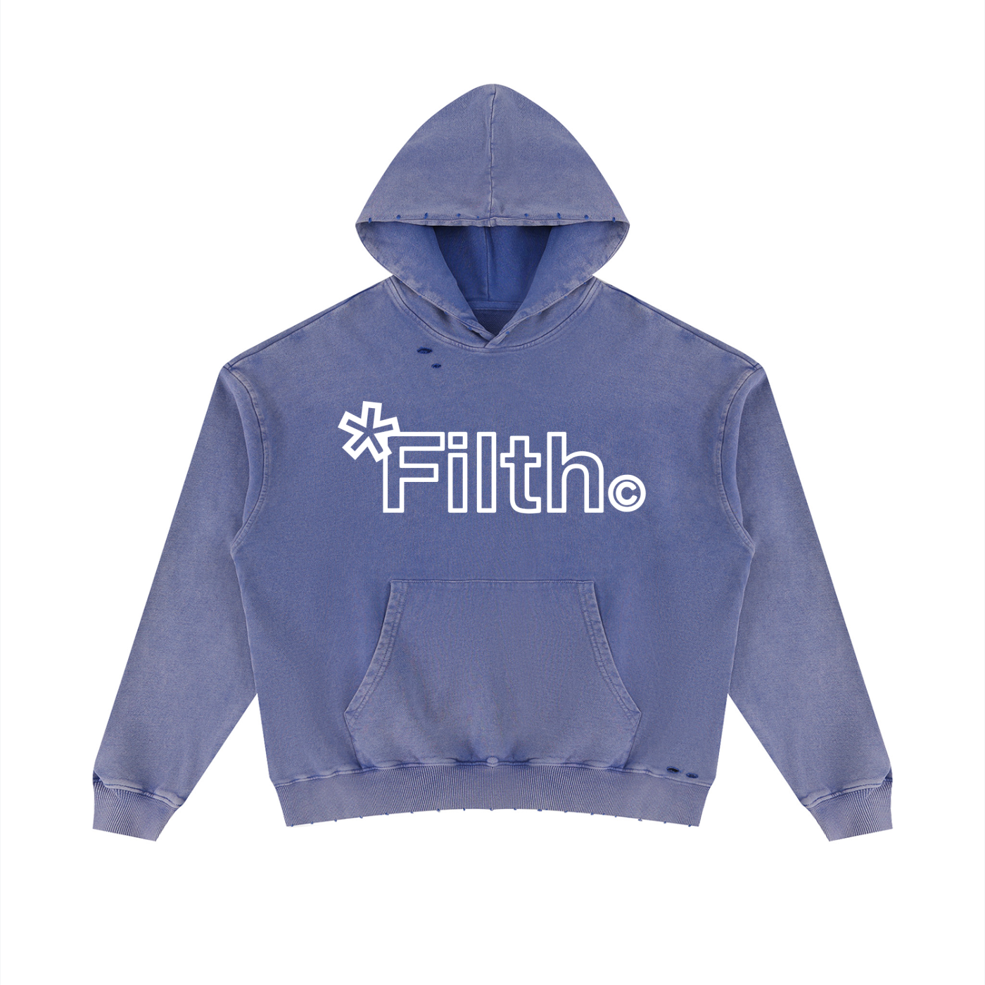 HARD WORK.  (Mineral Wash Distressed Hoodie)