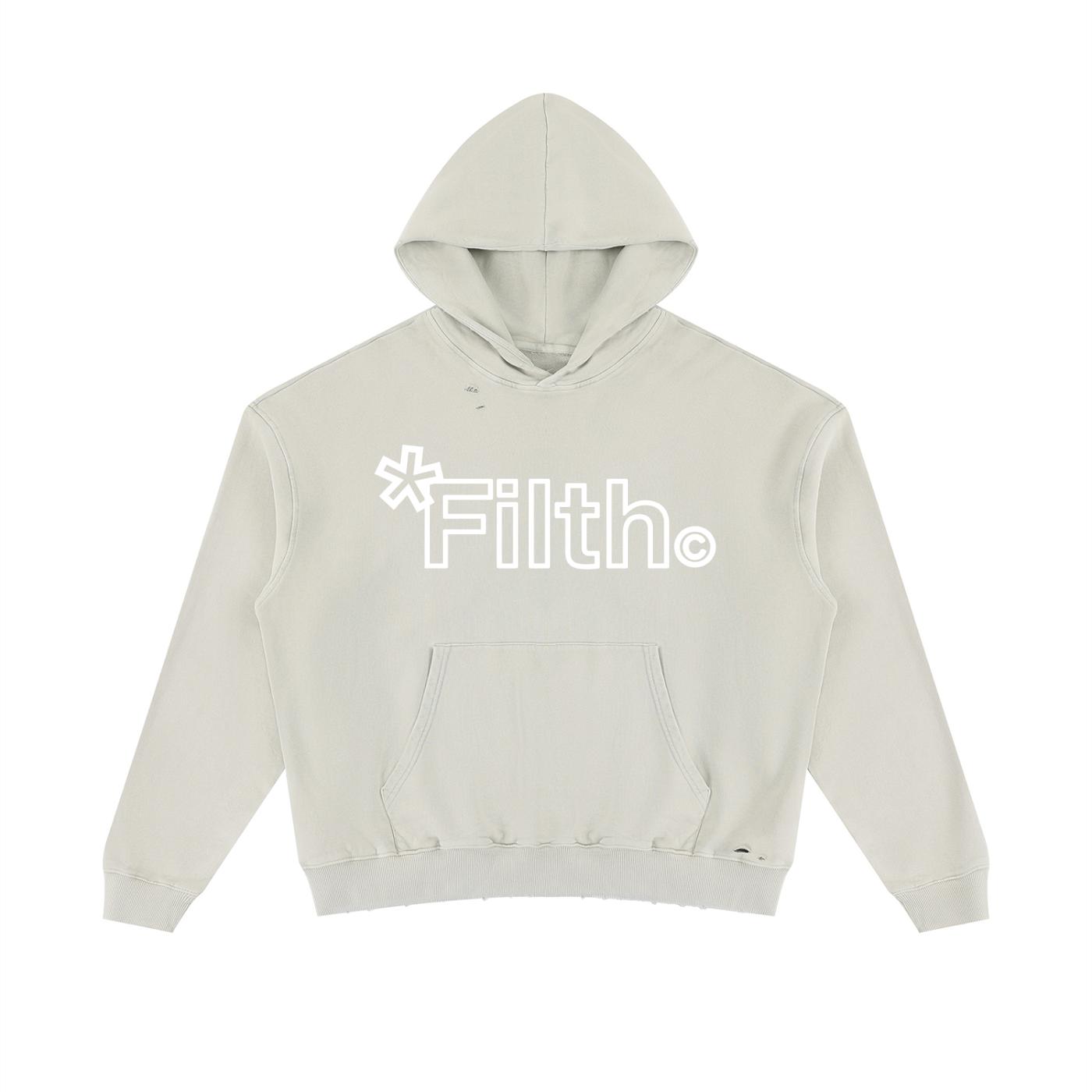 HARD WORK.  (Mineral Wash Distressed Hoodie)