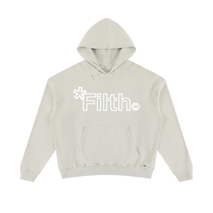 HARD WORK.  (Mineral Wash Distressed Hoodie)