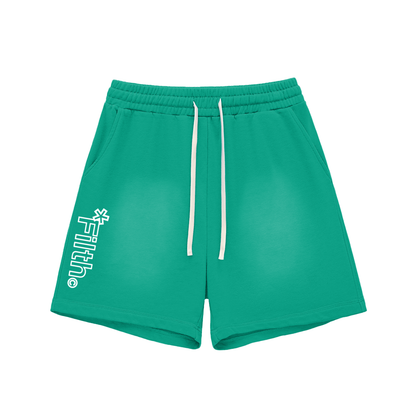 DAYSOFF. LIGHT WORK. (Sun Fade Raw Edge Cotton Shorts)