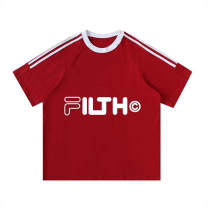 FOREVER. DAYSOFF. Contrast Tape Crewneck Cotton T-Shirt