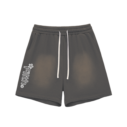 DAYSOFF. LIGHT WORK. (Sun Fade Raw Edge Cotton Shorts)