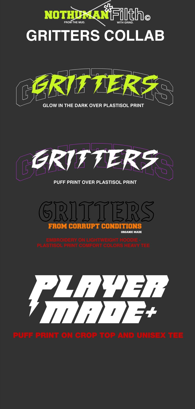 FILTH GRITTERS collaboration field record from the first build